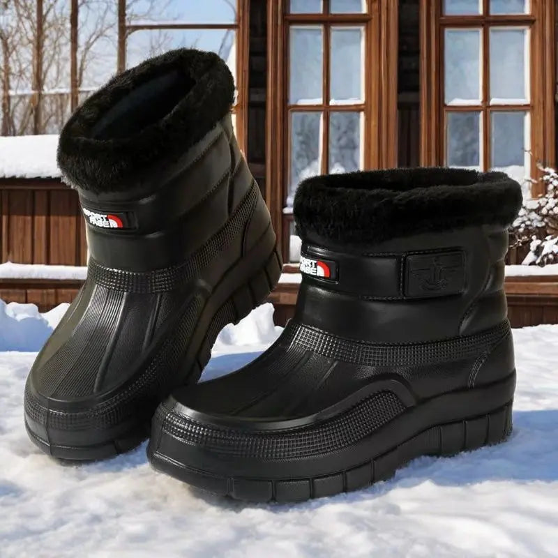 ♥️♥️【Velikosti 40-45】Pánské teplé a nepromokavé outdoorové boty s fleecovou podšívkou; odolné a vhodné do deštivého a sněhového počasí, k dispozici jsou kotníkové a vysoké kozačky.