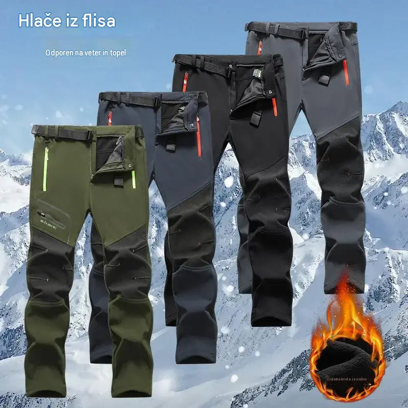 ⭐🏃‍♂️【S–5XL】2026 Nove moške outdoor hlače za jesen in zimo – tople, flis, nepremočljive in odporne proti vetru