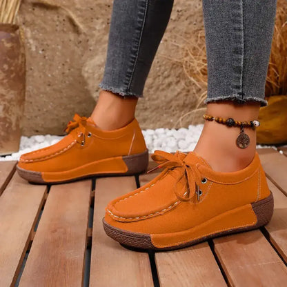 💖【Velikosti 36-43】Ženski čevlji s platformo in okroglim prstom - udobni in elegantni