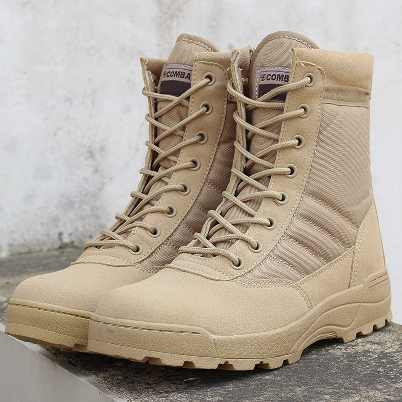 【Envío gratis】🔥👍 【Tallas 39-45】Botas tácticas militares de alta calidad para otoño/invierno para hombres y mujeres: impermeables, cálidas y duraderas.