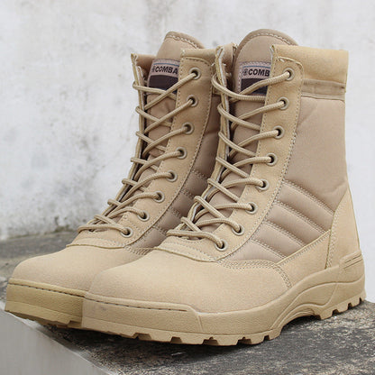 【Envío gratis】🔥👍 【Tallas 39-45】Botas tácticas militares de alta calidad para otoño/invierno para hombres y mujeres: impermeables, cálidas y duraderas.