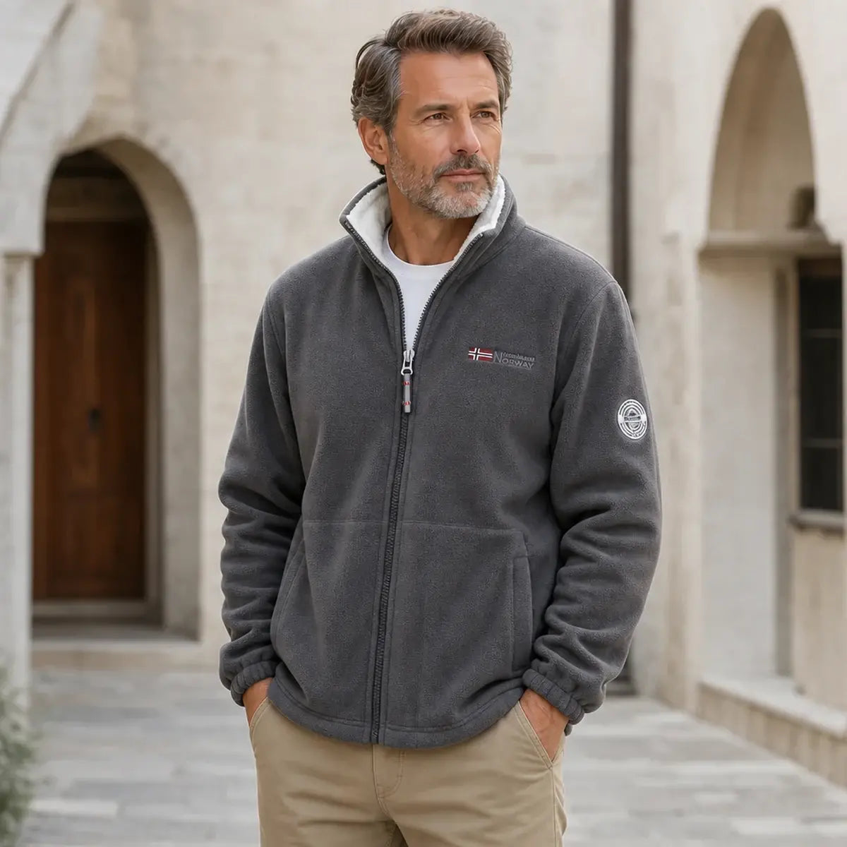 【S-3XL】 Chaqueta de forro polar aterciopelado gruesa para hombre, para otoño e invierno, cálida, ligera, tallas grandes
