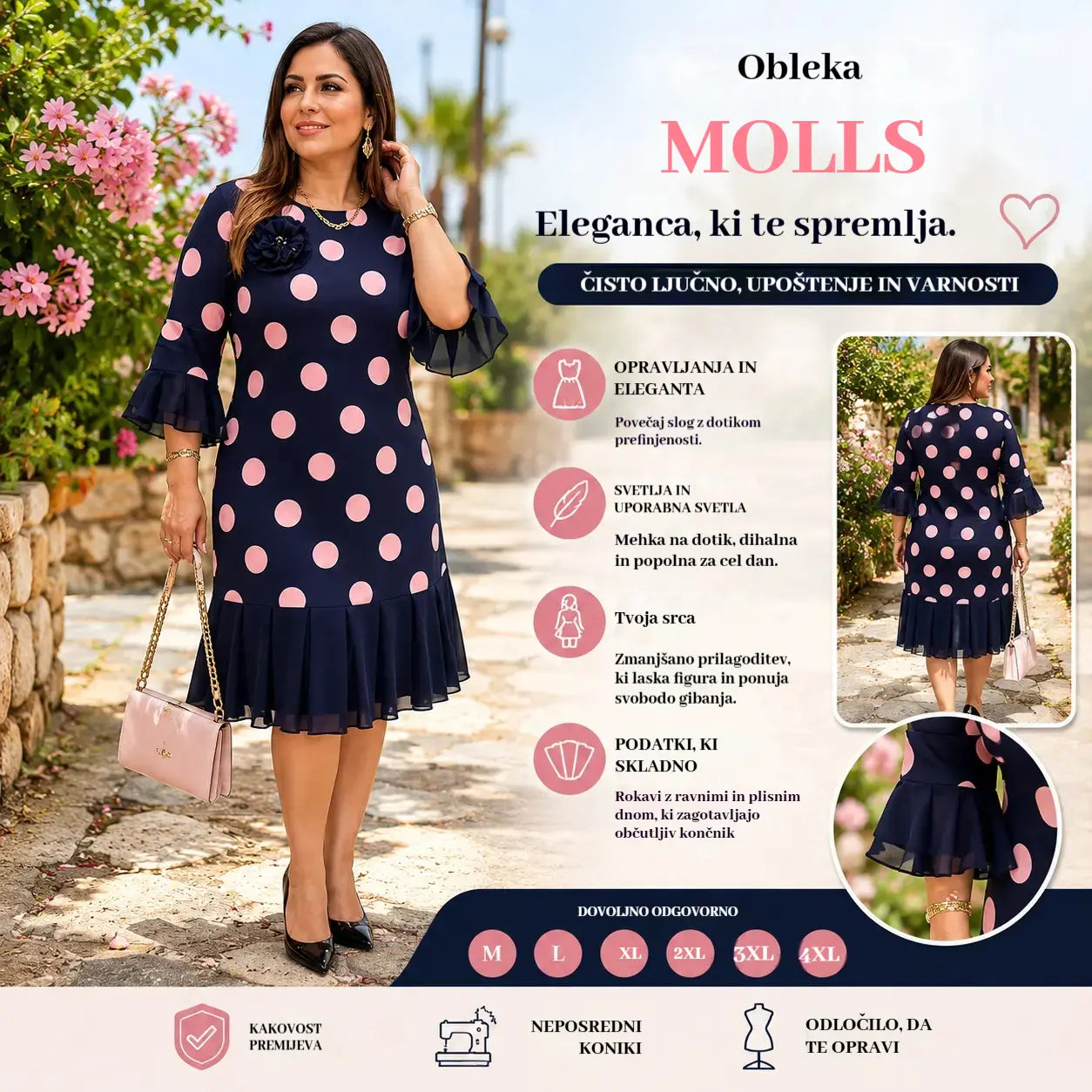 💟【S-5XL】🍂🍁👗 Modna obleka jesen 2026, klasičen, eleganten in preprost dizajn