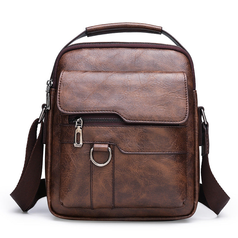 🔥Nueva promoción 50% de descuento 👜 Bolsa moderna y casual de cuero para hombre, gran capacidad