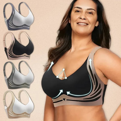 [Znižani 4-delni komplet] Brezžični nedrček push-up 3735260