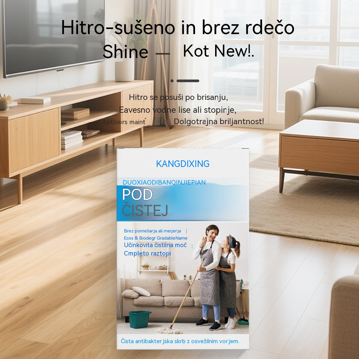 🧹✨ 【4 pakiranja - 240 tablet】Antibakterijske in dezodorirajoče večnamenske čistilne tablete | Primerne za lesena tla, laminat, ploščice in stene prikolic