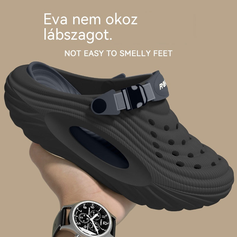 👟 -50% Most! 🌬️ Férfi szandál vastag EVA talppal – könnyű, csúszásmentes, légáteresztő 🏃‍♂️ Tökéletes strandra, edzéshez, hétköznapokra!