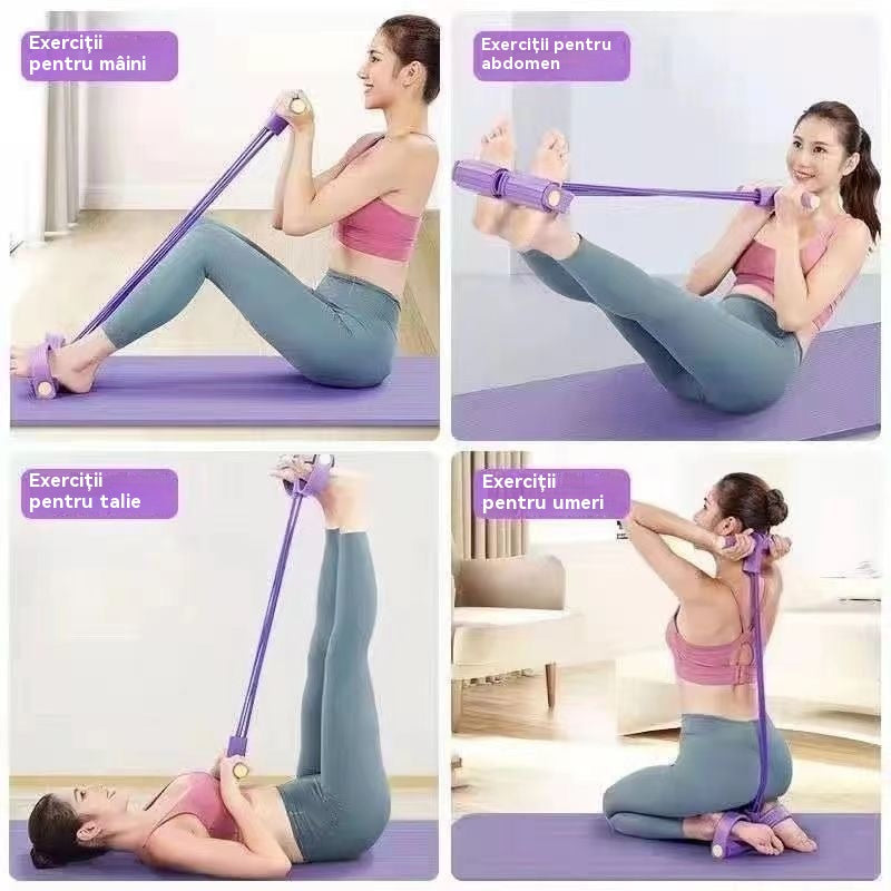 ⏰💪 Posilovací odporová guma, domácí expander s pedály