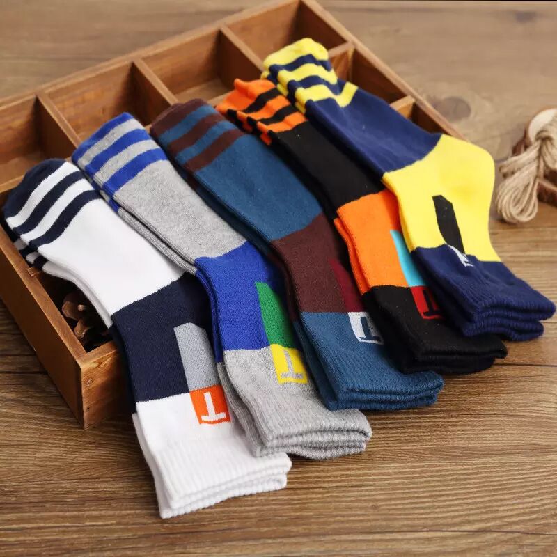 🧦【10 par】Męskie oddychające, odporne na zapachy i pochłaniające pot skarpetki sportowe 4156539