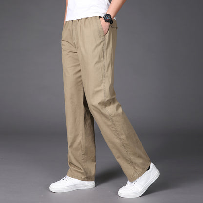 🔥【50-130KG】2025 nove moške hlače plus size casual straight