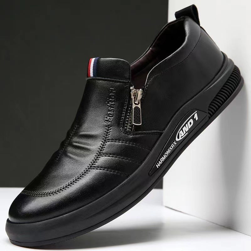 【39-44】 2026 nuevos zapatos casuales de negocios con suela blanda para hombres