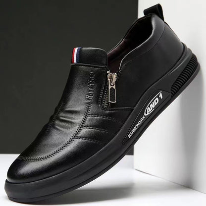 【39-44】 2026 nuevos zapatos casuales de negocios con suela blanda para hombres