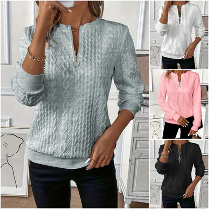 🎀🎀【Vroča razprodaja】 🎀🎀2025 Evropski in ameriški puloverji s kapuco na zadrgo za prosti čas