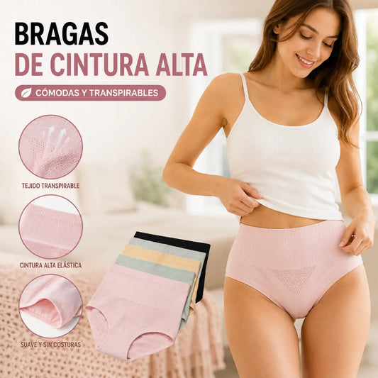 【7 piezas】 【35-82.5kg】bragas antibacterianas impermeables de cintura alta