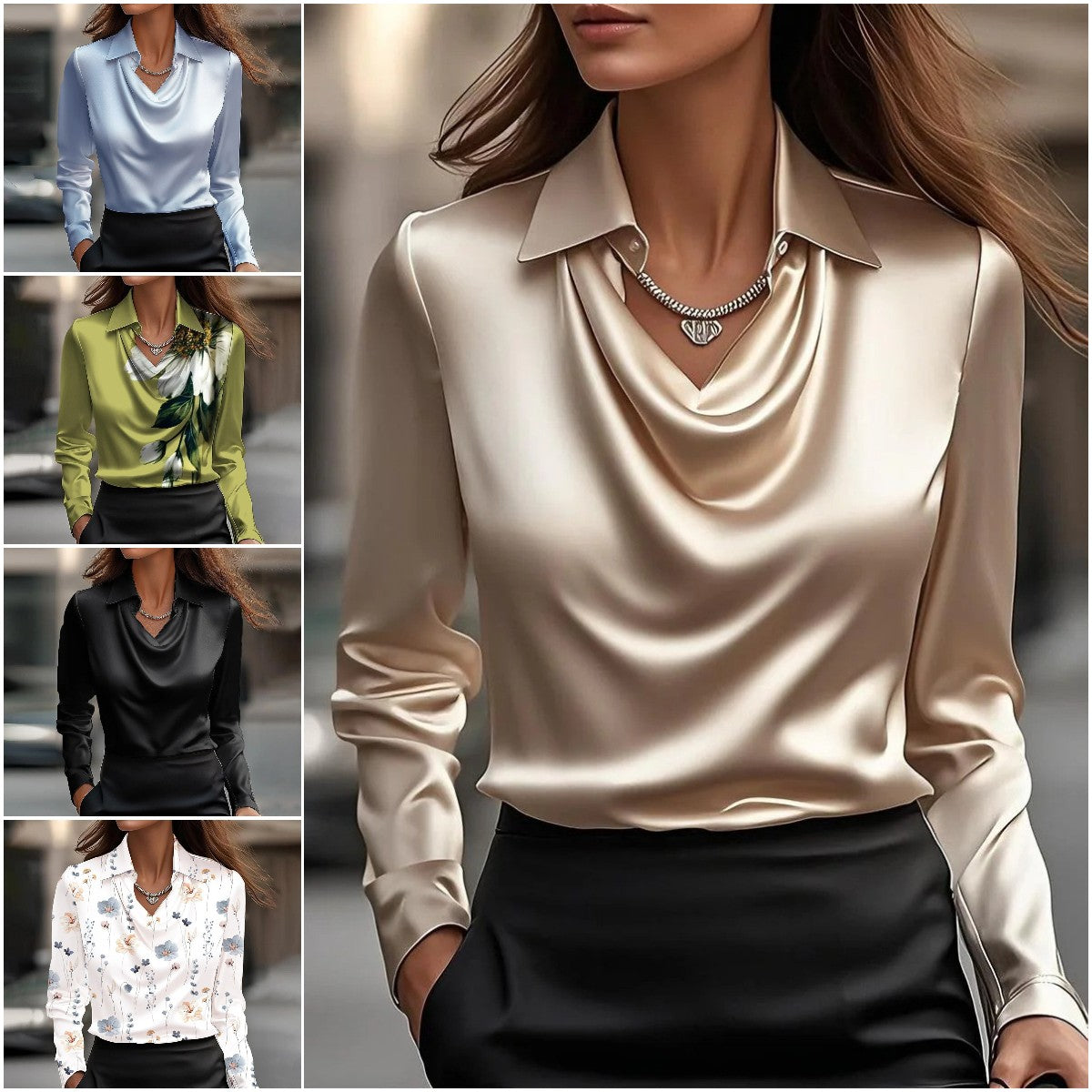 🔥【Jesienna nowość】【S-3XL】🌷Nowa prosta i elegancka koszula damska