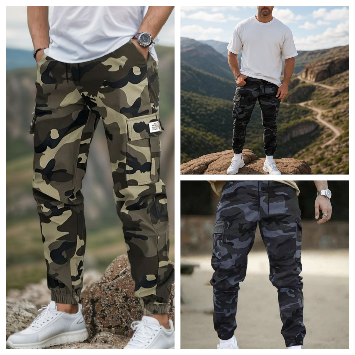 🛠️  👖 Trpežne taktične delovne hlače - iz mešanice najlona in bombaža z več praktičnimi žepi, idealne za delo na prostem 🌲