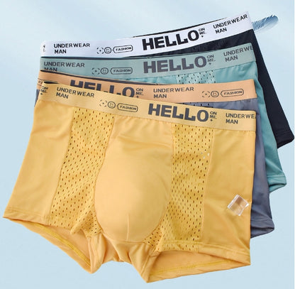 [6 komada u setu] Visokokvalitetne muške bokserice od prozračne mrežaste tkanine