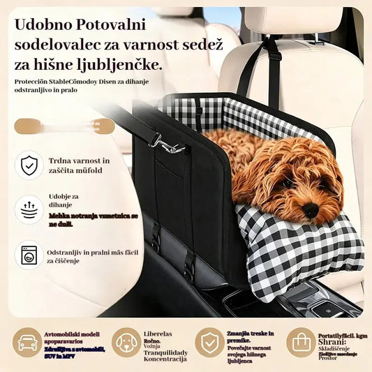 🐶 Izkoristite 50 % popust zdaj! 🎁 Prenosni pasji avtosedež, vključno z varnostnim pasom in oblazinjeno transportno torbico za hišne ljubljenčke.