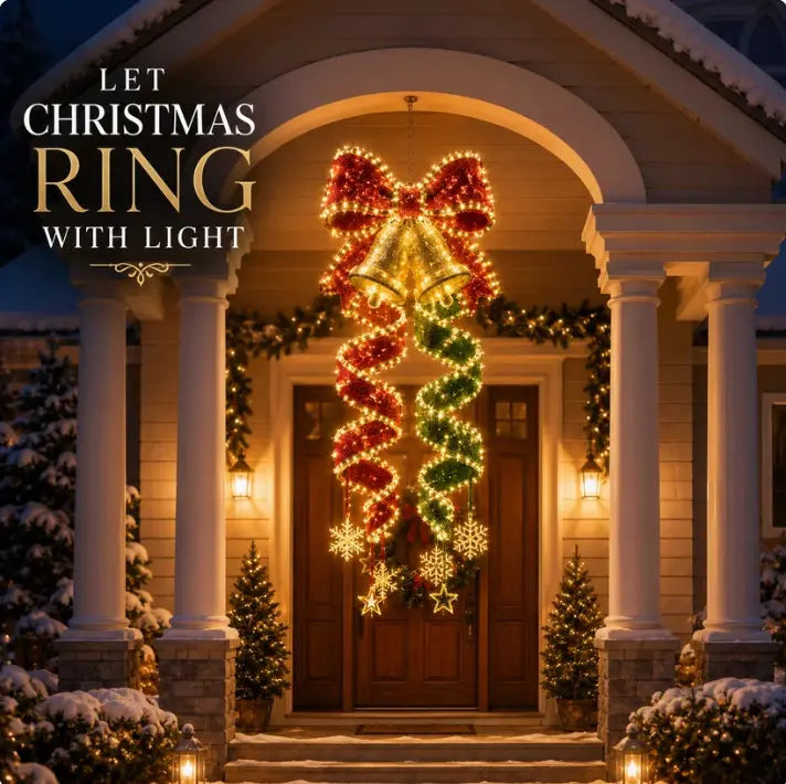 🎄 Colección de luces LED colgantes en espiral con magia navideña ✨