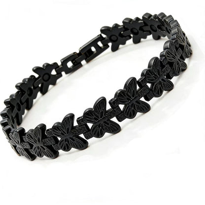 🦋✨ Nastavitelný magnetický měděný náramek s motýlem. Elegantní a pohodlný, vhodný pro všechny příležitosti. 💖 4242950