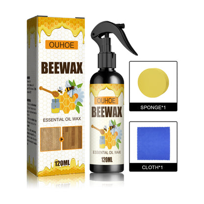 🔥🍯 Spray de cera de abeja natural micromolecular para el cuidado de muebles, mantenimiento y pulido de suelos