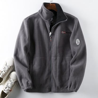 【S-3XL】 Chaqueta de forro polar aterciopelado gruesa para hombre, para otoño e invierno, cálida, ligera, tallas grandes