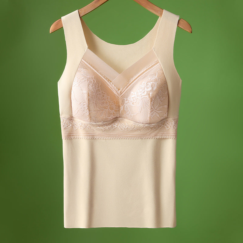 🔥【Kupite 1, dobite 1 gratis】❤️【40-100 kg】Jesensko in zimsko spodnje perilo iz gosjega žameta s čipko, lep hrbet, dodatki za nabiranje prsi, preprečevanje povešenih prsi✅【Priporočilo zdravnika】