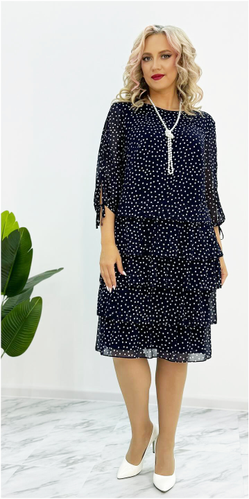 🥰【S-5XL】🥰Nova elegantna ohlapna obleka s pikami