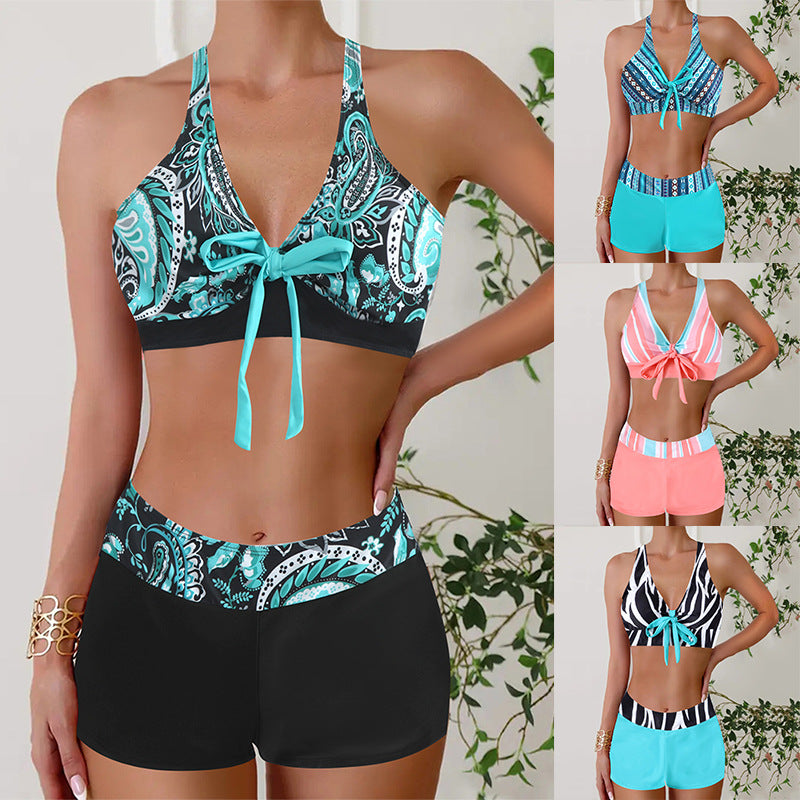🏊‍👙【S-5XL】Časově omezená sleva 50 %🌴 Elegantní plavky s potiskem pro větší velikosti