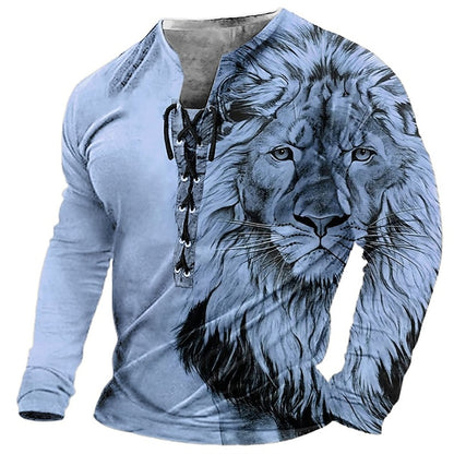 🦁🦁2026【Novinka】 Pánské ležérní tričko s 3D potiskem