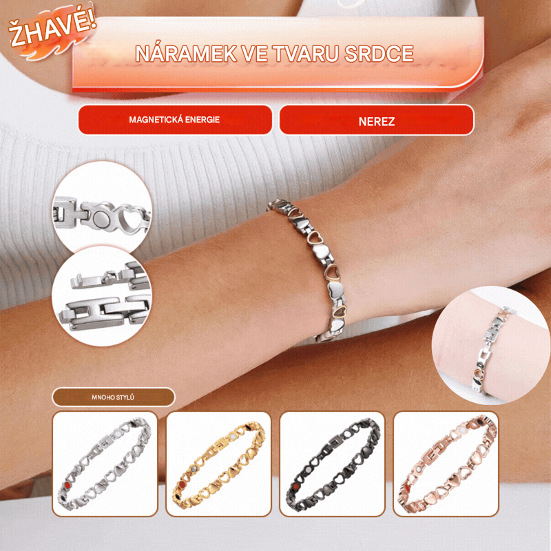 ❤️✨Tento stylový náramek ve tvaru srdce je vyroben z 18karátového zlata a je pohodlný na nošení. ✅ 4252335