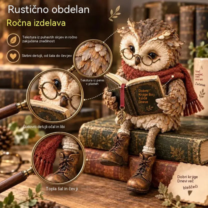 🦉Časovno omejena ponudba!  Čudovita figurica bralne sove