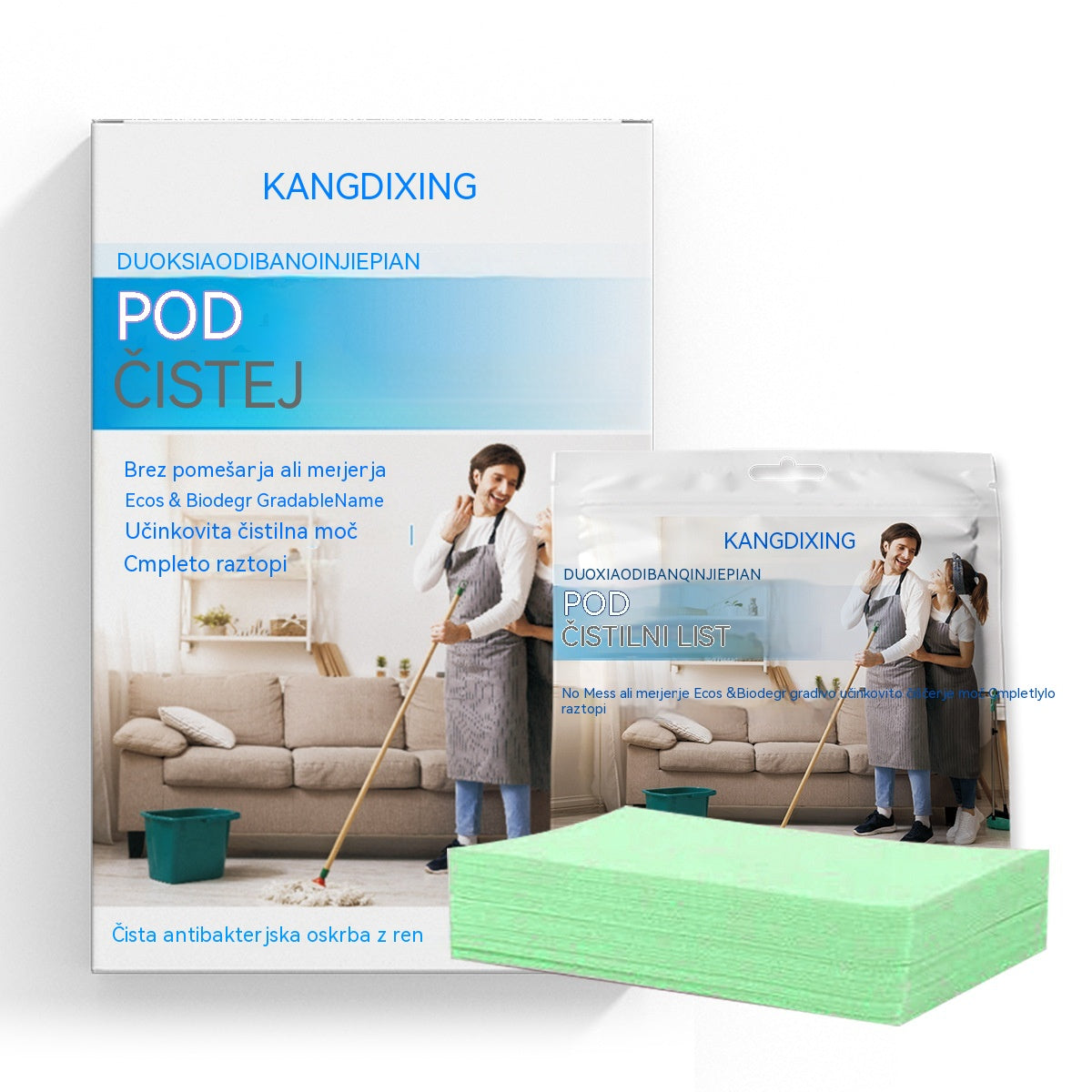 🧹✨ 【4 pakiranja - 240 tablet】Antibakterijske in dezodorirajoče večnamenske čistilne tablete | Primerne za lesena tla, laminat, ploščice in stene prikolic