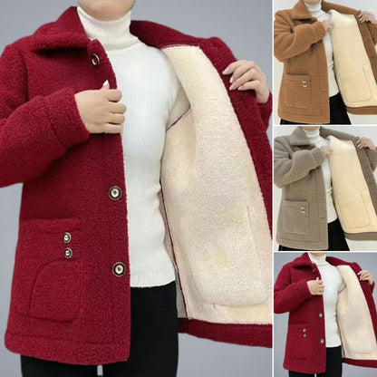 💥🍁【L-5XL】Zimowa modna zagęszczona ciepła kurtka z wełny jagnięcej