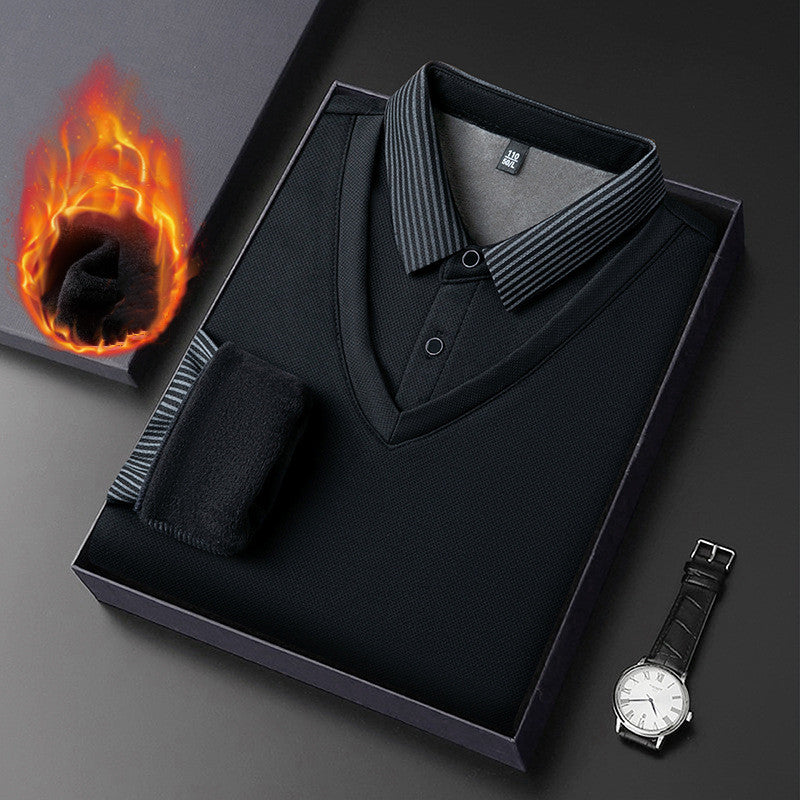 🔥👔【M-4XL】Nová pánská košile s imitací žinylky 4248332