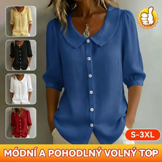 🌸【S–3XL】Dámský kardigan s krátkými rukávy a knoflíky – možnost platby na dobírku✅