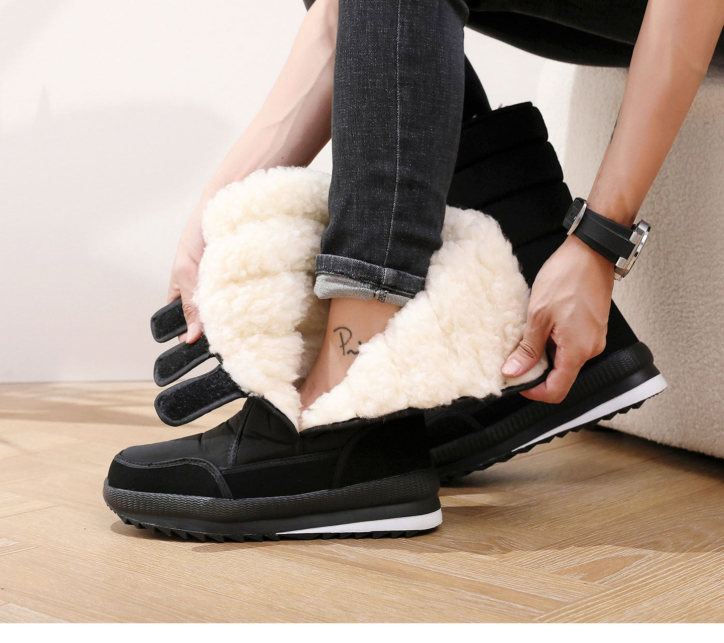 ⏳⏳【36-47】Wytrzymałe śniegowce, idealne na surowe zimy, solidne śniegowce 4220588