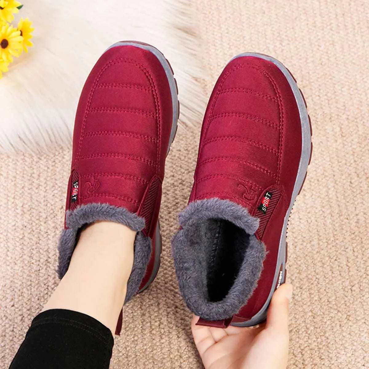 🔥【35–48】Botas de invierno unisex con forro de piel: cálidas, cómodas y antideslizantes, ideales para los días fríos.