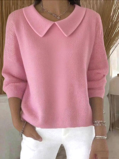 🔥【S-3XL】Pohodlný top s dlhým rukávom a výstrihom do V na jeseň a zimu