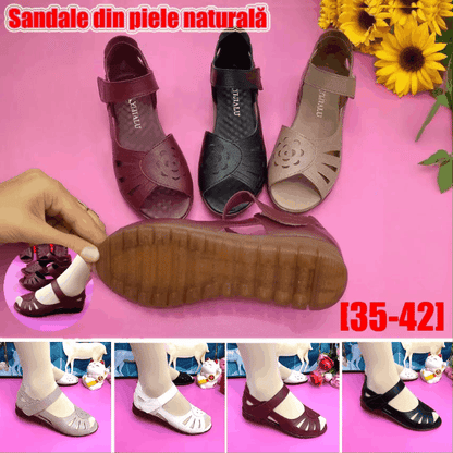 🔥【Velikosti 35-41】Nový letní styl, pohodlné dámské sandály z pravé kůže, měkká podrážka 4252263