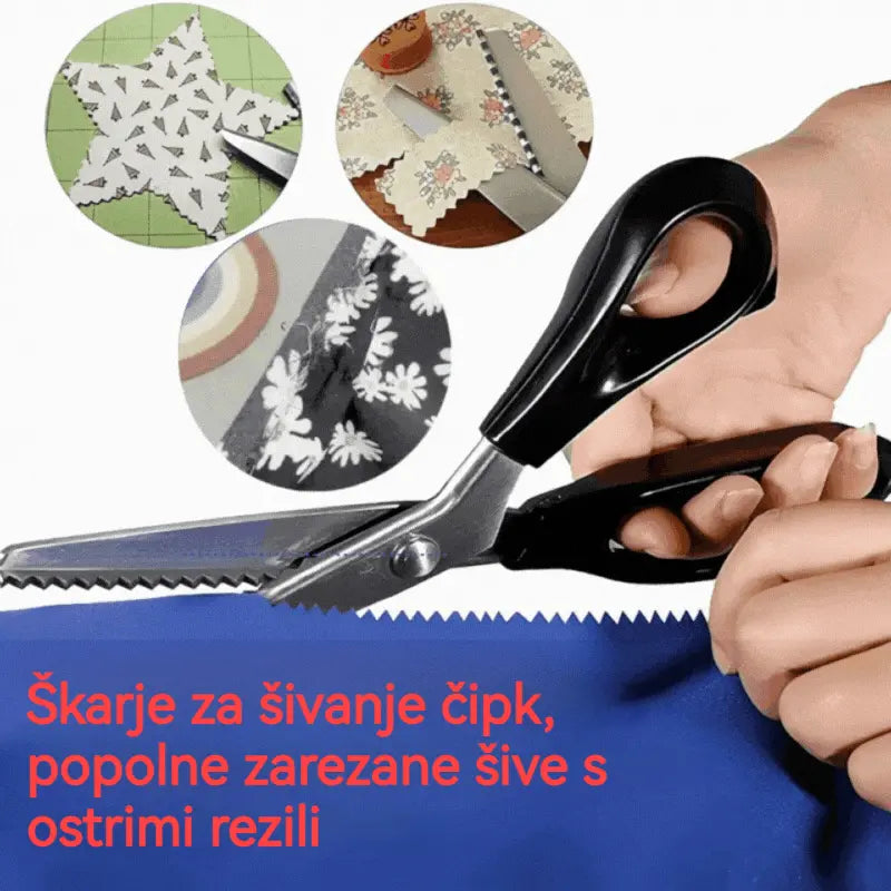 🔥✂️ Cikcak škarje za blago, na voljo v 5 velikostih.