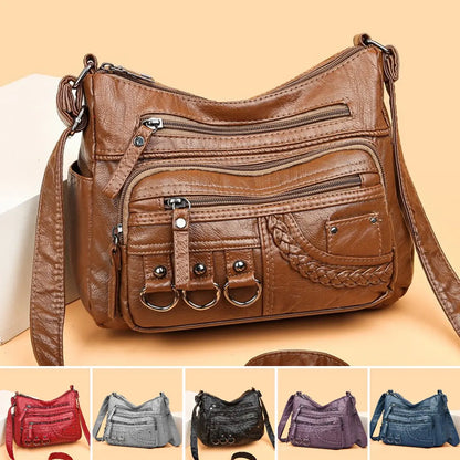 💥👜2026 Nuevo bolso de hombro/bandolera de cuero suave de gran capacidad