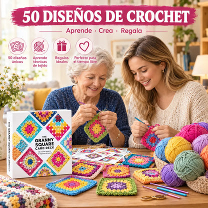 🔥50%OFF🔥🧩🧷【50 diseños únicos】Juego de tarjetas de crochet