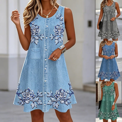 👗Poletne novosti, posebna cena 【S-2XL】 Udobne poletne obleke