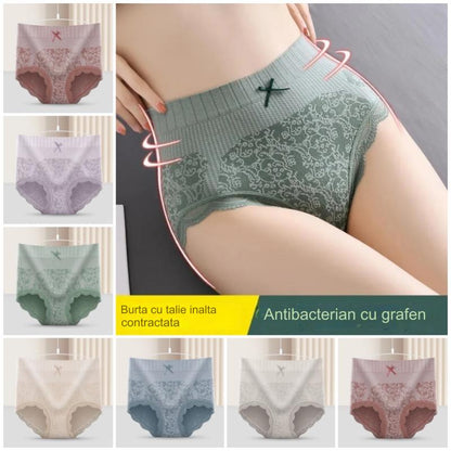 🔥【Kupite 4, dobijte 4 besplatno】🔥Žensko antibakterijsko donje rublje visokog struka koje upija vlagu