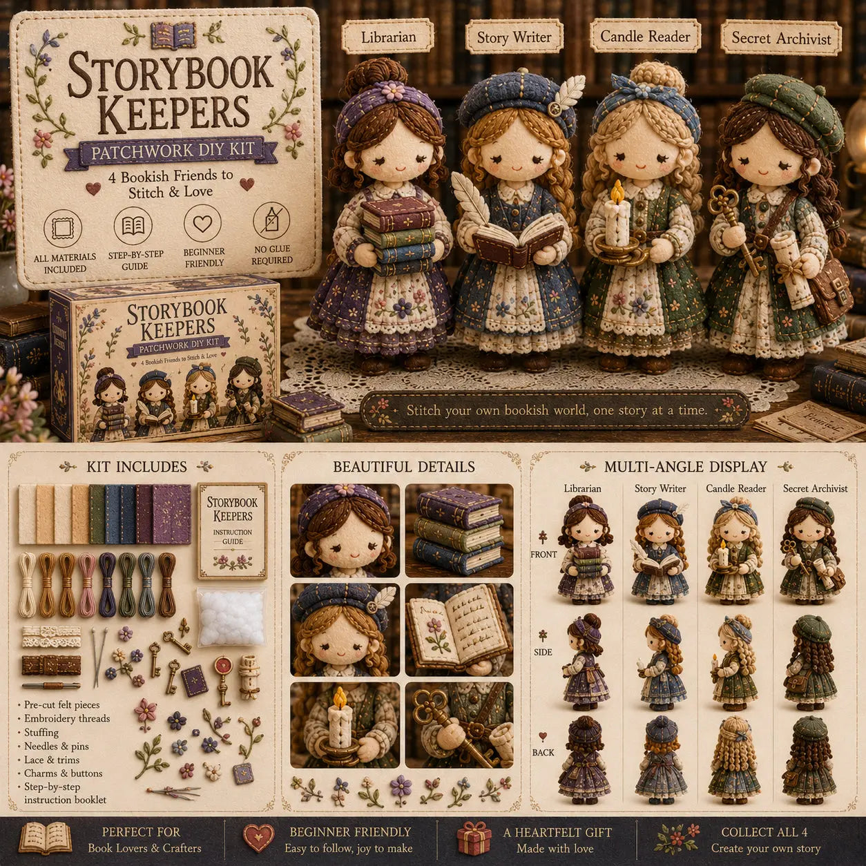 🎁Último día: ¡Disfruta de un 49% de descuento! 🧵 Kit de patchwork para armar en miniatura de la serie Mundo en miniatura.