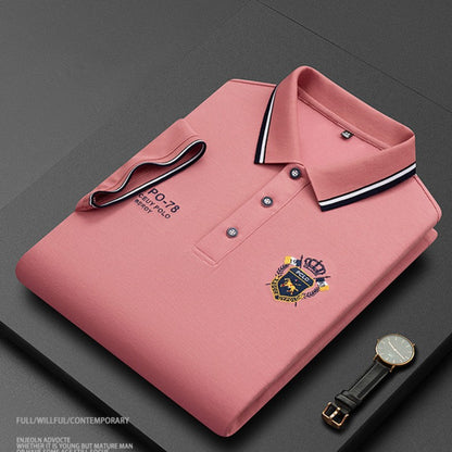 🔥🥰【M-3XL】Najnovejša moška polo majica s kratkimi rokavi na rever leta 2025