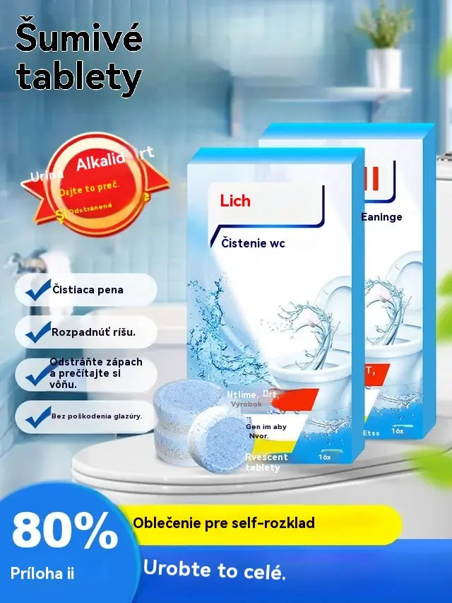 🌟🚽【3 balení, 48 ústřik】Vysoce účinná čistící pěna na toalety