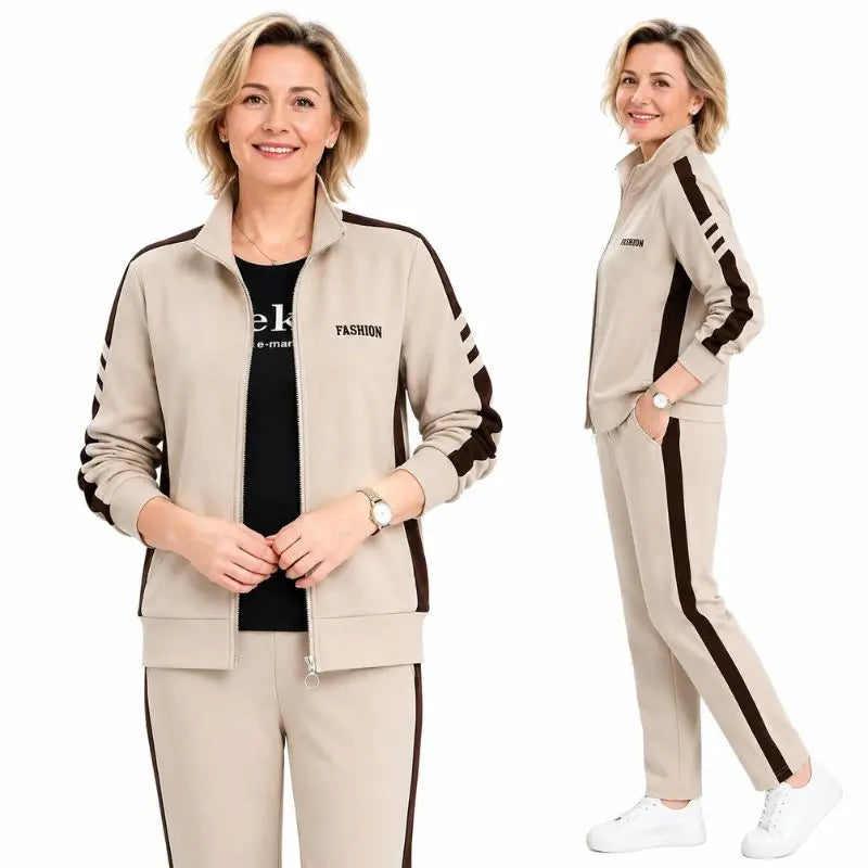 🔥【50% popust】🔥【M-5XL】【Jakna + hlače】😍 Nov jesenski komplet športnih oblačil za prosti čas, plus velikosti