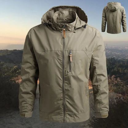 💥【M–5XL】Moška vetrovna in vodoodporna jakna s kapuco